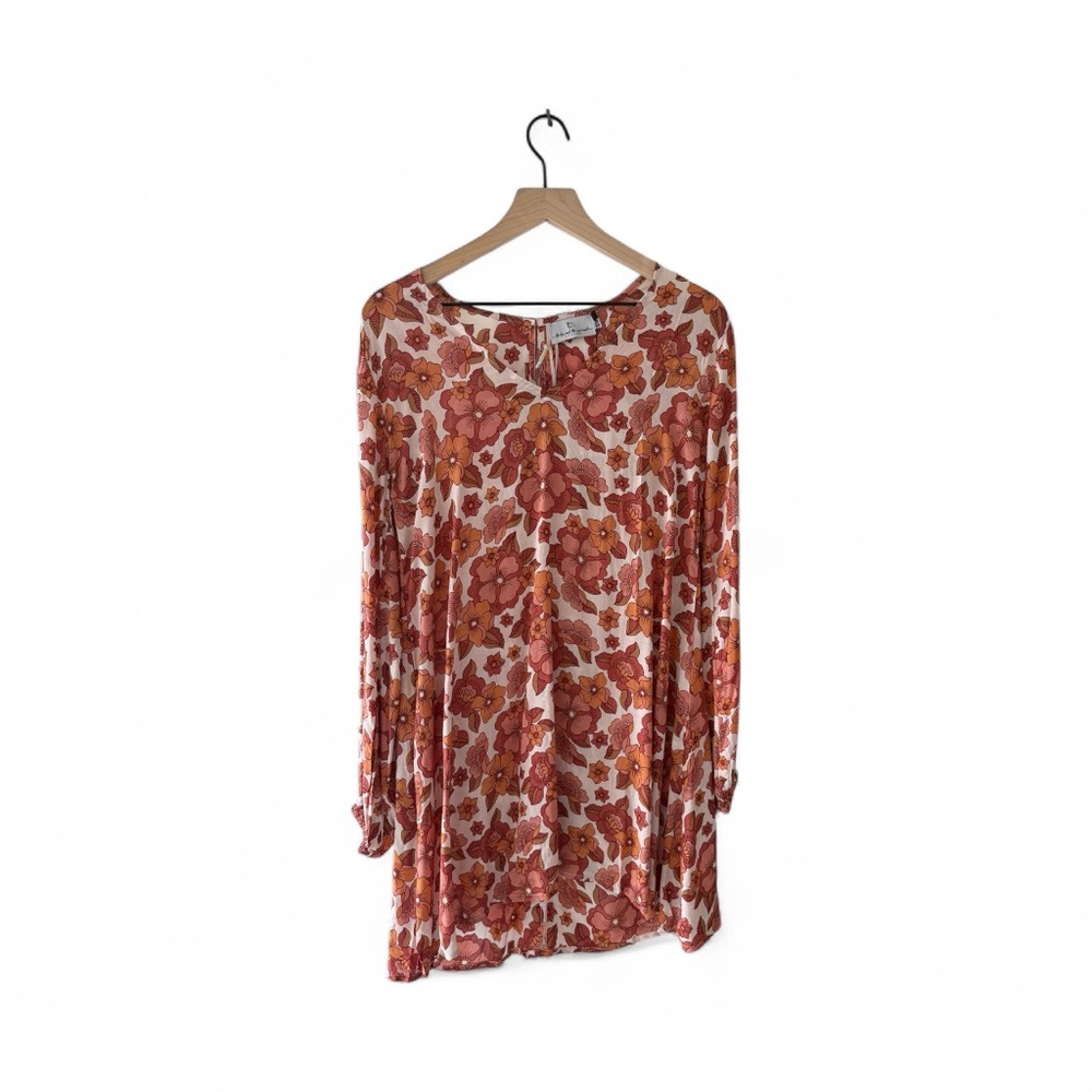 Chic Floral Long Sleeve Dress